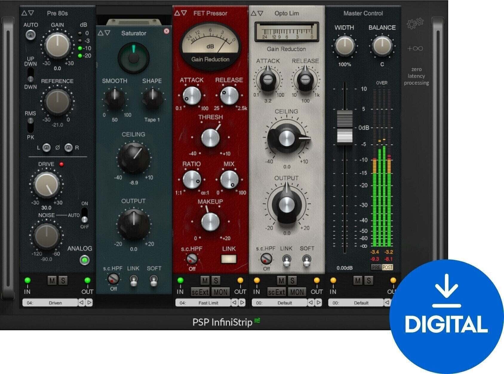 Software Plug-In FX Processor PSP Audioware InfiniStrip (Digital product)