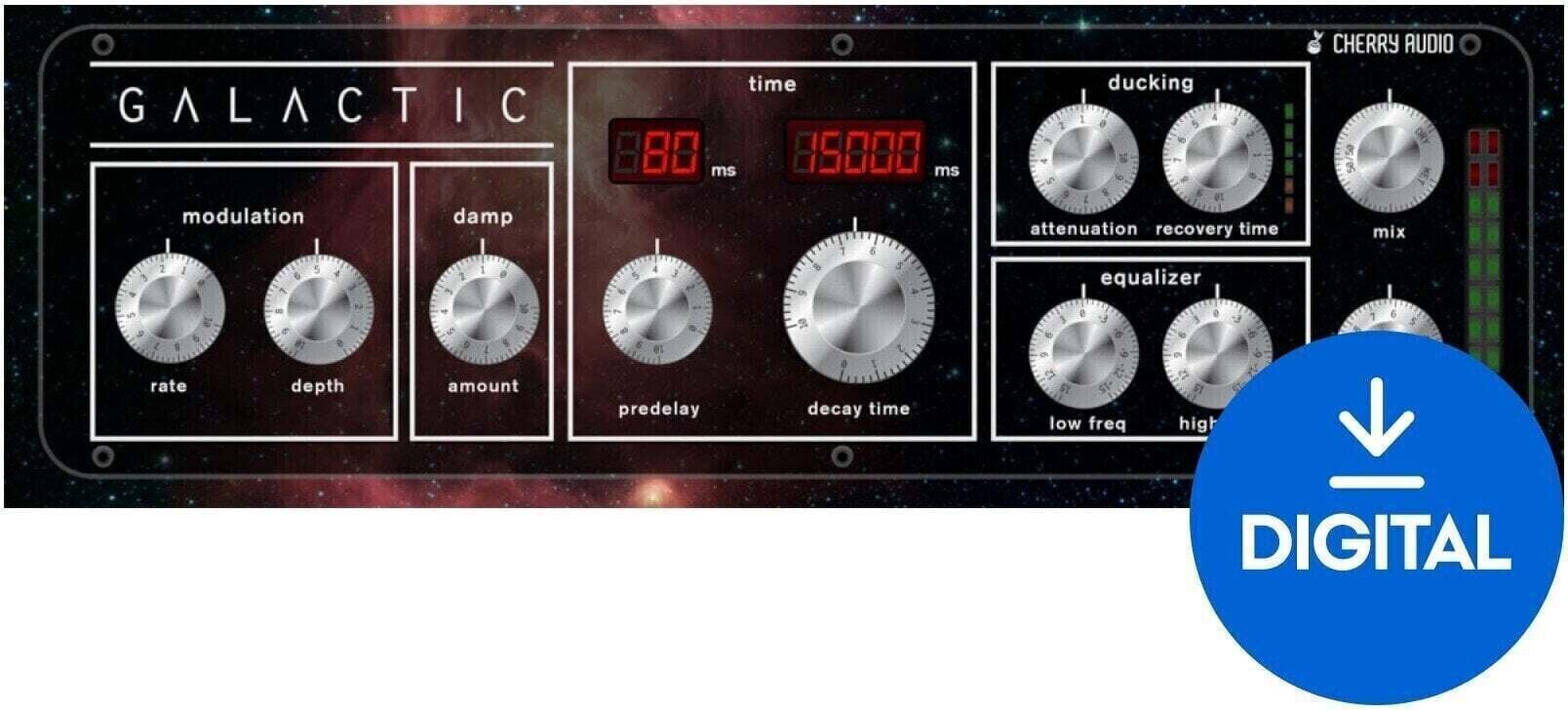 Procesador de efectos de complemento de software Cherry Audio Galactic Reverb (Producto digital)
