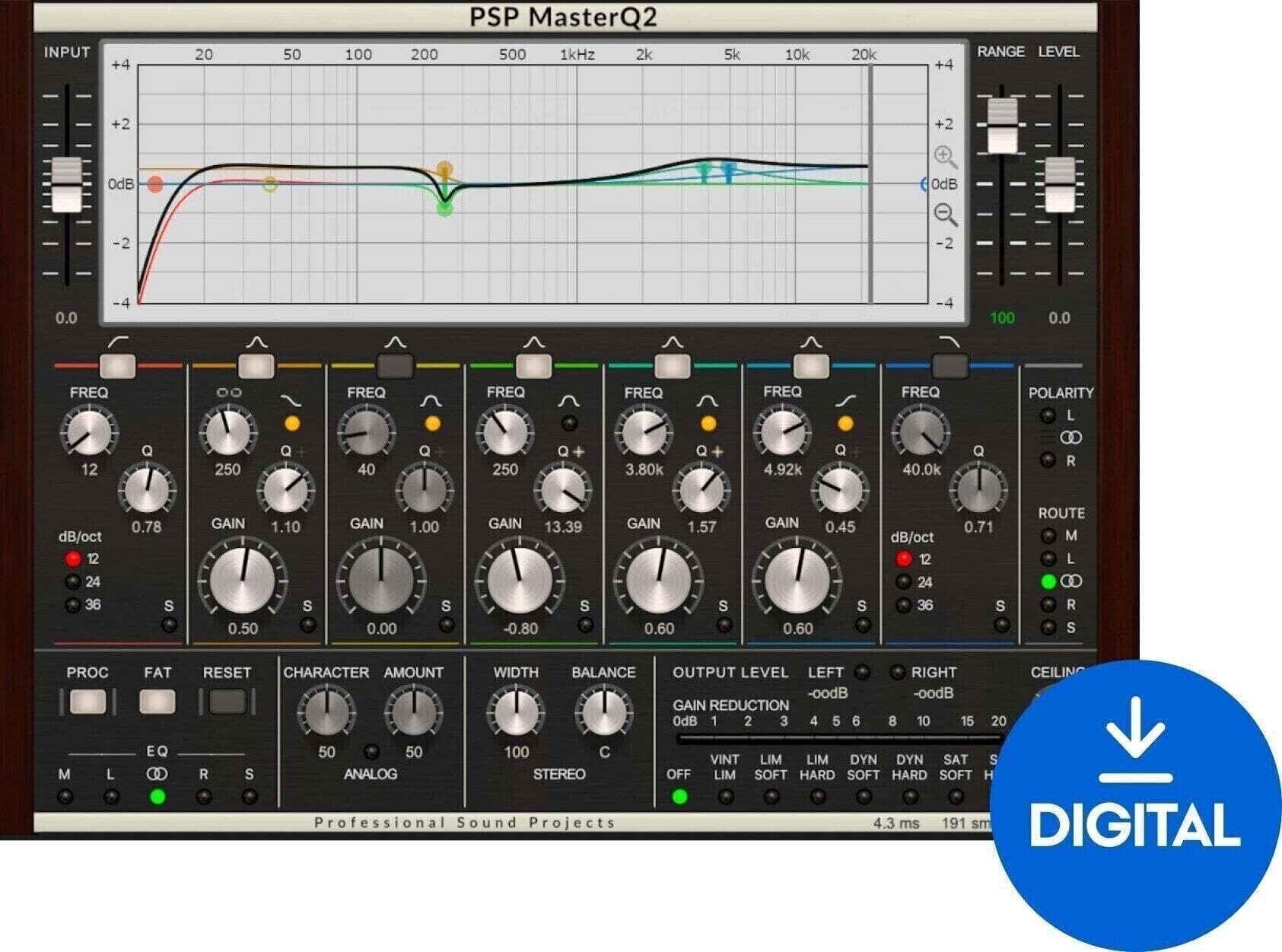 Software Plug-In FX Processor PSP Audioware MasterQ 2 (Digital product)