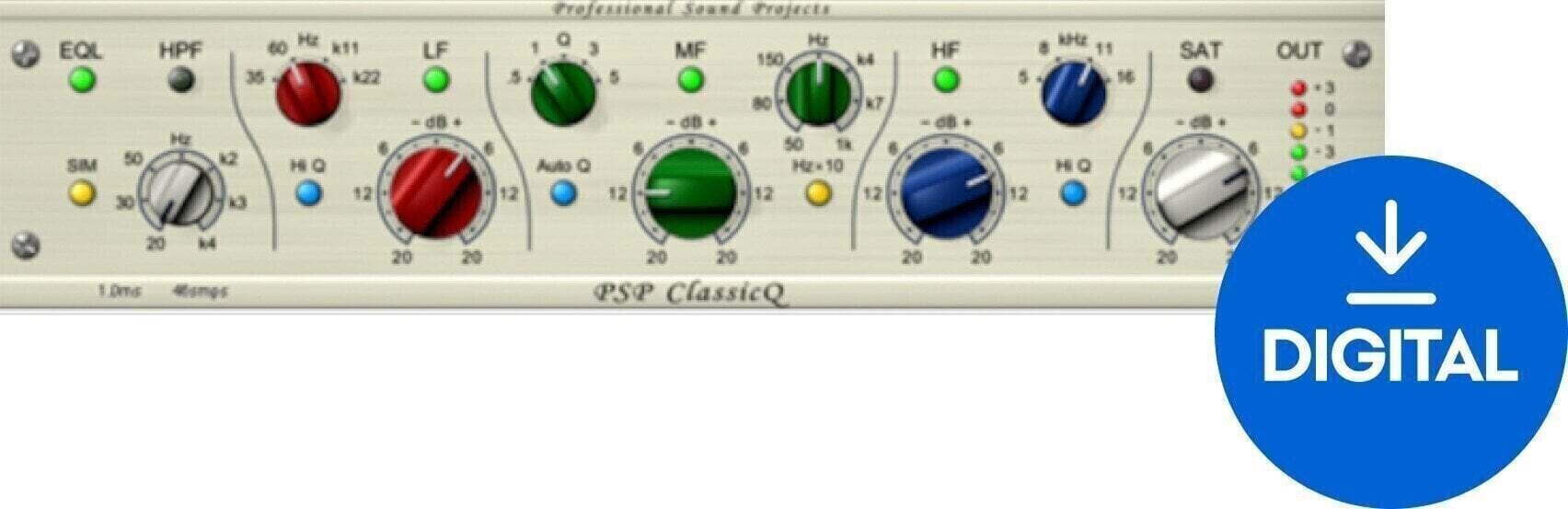 Procesador de efectos de complemento de software PSP Audioware ClassicQ (Producto digital)