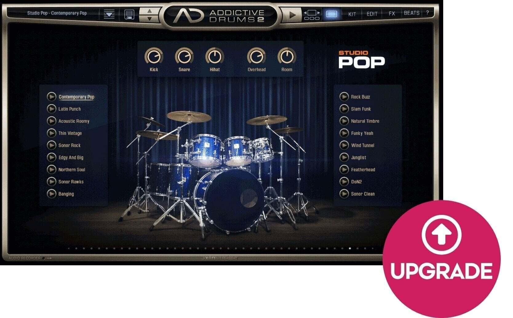 Update / Upgrade / Expansion XLN Audio AD2: Studio Pop (Digitalni izdelek)