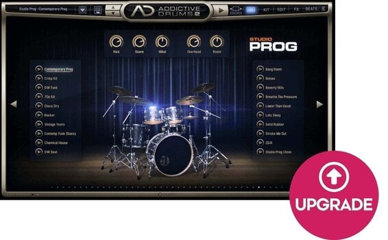 Update / Upgrade / Expansion XLN Audio AD2: Studio Prog (Digitalni izdelek) - 1