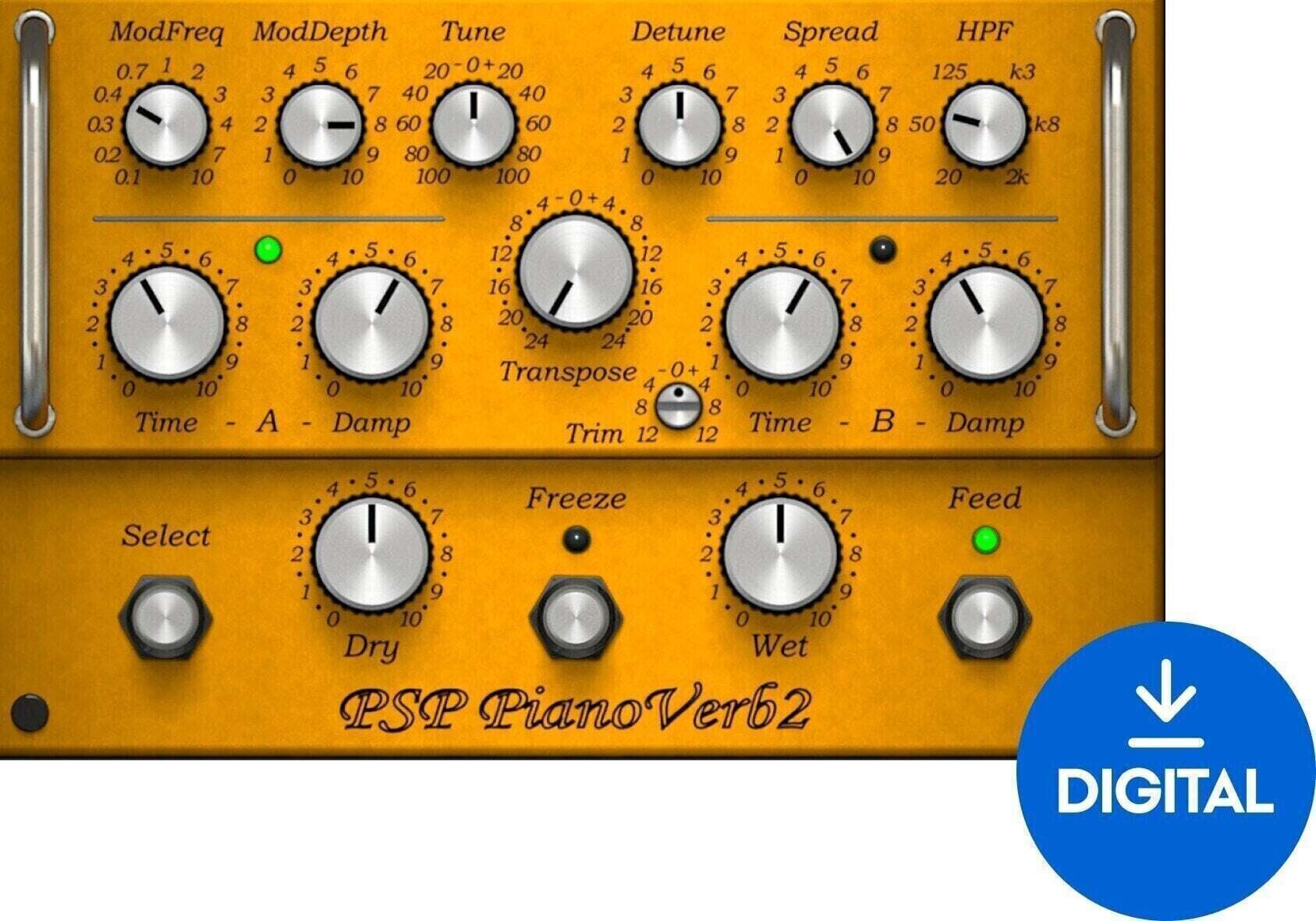 Procesador de efectos de complemento de software PSP Audioware Pianoverb 2 (Producto digital)