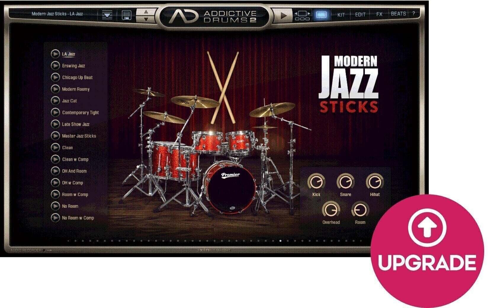 Update / Upgrade / Expansion XLN Audio AD2: Modern Jazz Sticks (Digitalni izdelek)