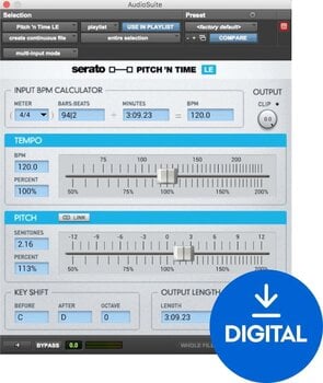 Procesador de efectos de complemento de software Serato Pitch 'n Time LE (Producto digital) - 1
