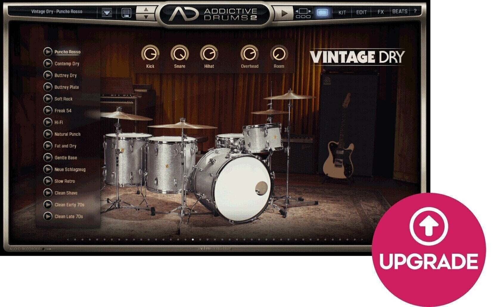 Update / Upgrade / Expansion XLN Audio AD2: Vintage Dry (Digitalni izdelek)