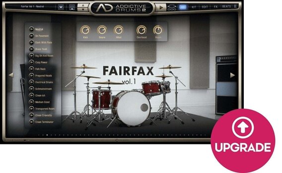 Update / Upgrade / Expansion XLN Audio AD2: Fairfax Vol. 1 (Digitalni proizvod) - 1