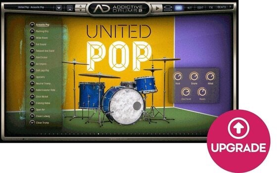 Update / Upgrade / Expansion XLN Audio AD2: United Pop (Digitalni izdelek) - 1