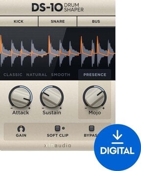 Procesador de efectos de complemento de software XLN Audio DS-10 Drum Shaper (Producto digital) - 1