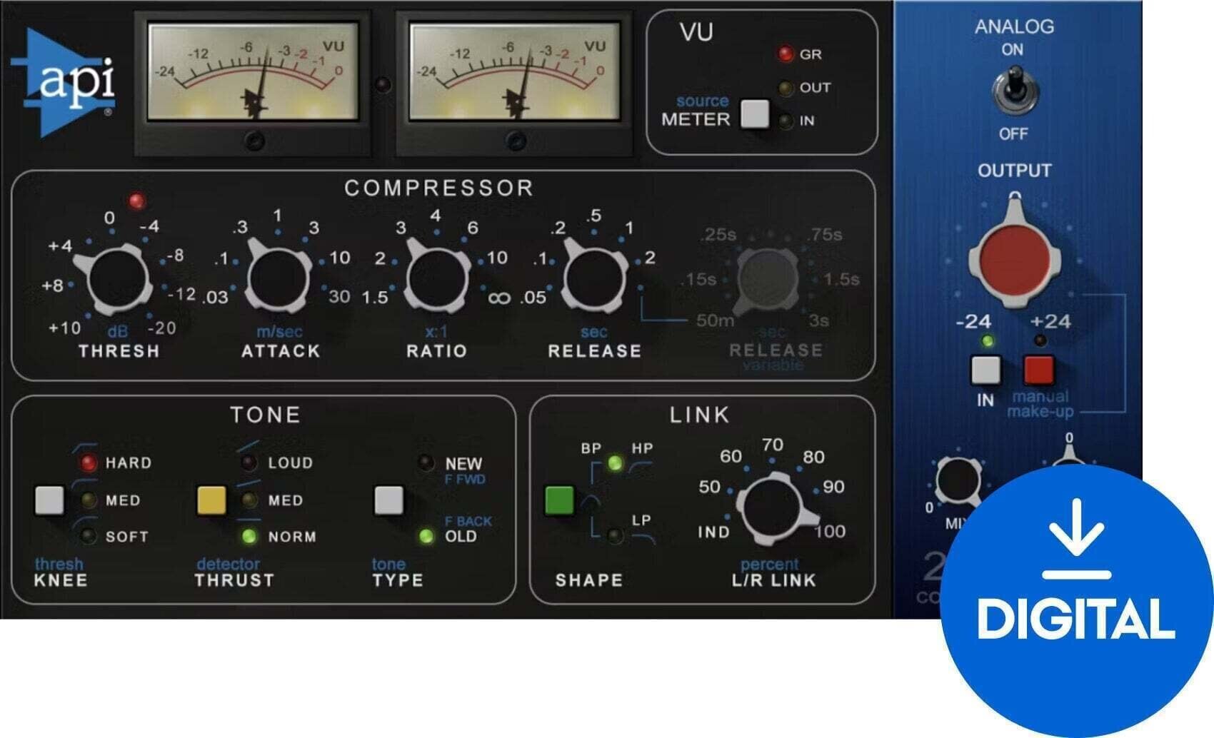 Software Plug-In FX Processor Waves API 2500 (Digital product)