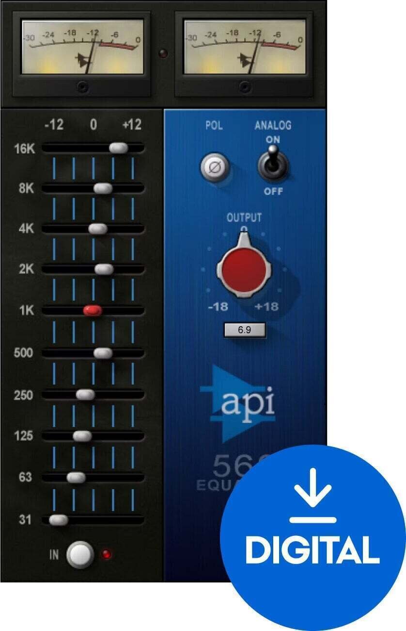 Procesador de efectos de complemento de software Waves API 560 (Producto digital)