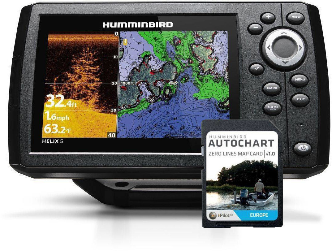 Localizador de peces Humminbird Helix 5 Chirp DI GPS G2 SET Localizador de peces