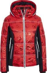 Sportalm Pfiati Womens Ski Jacket Hood with Fur Racing Red