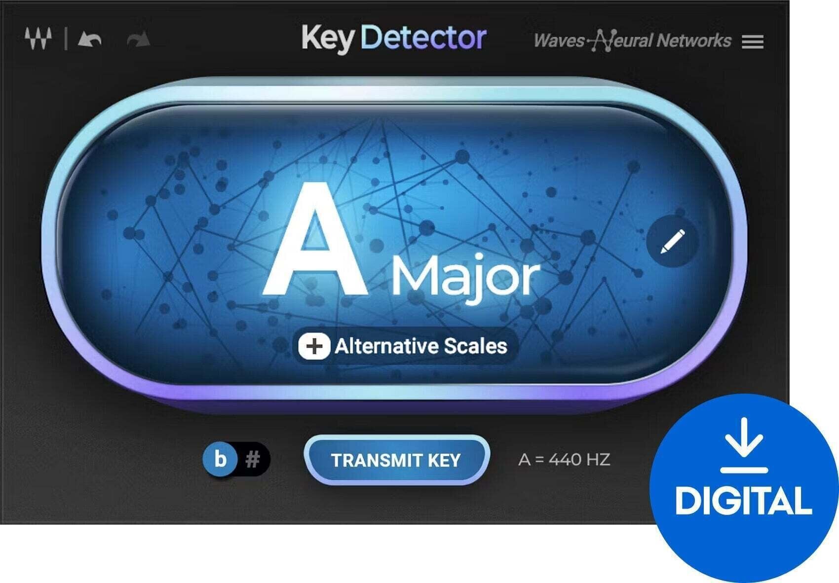 Procesador de efectos de complemento de software Waves Key Detector (Producto digital)