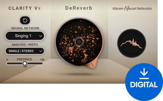 Procesador de efectos de complemento de software Waves Clarity Vx DeReverb (Producto digital) - 1