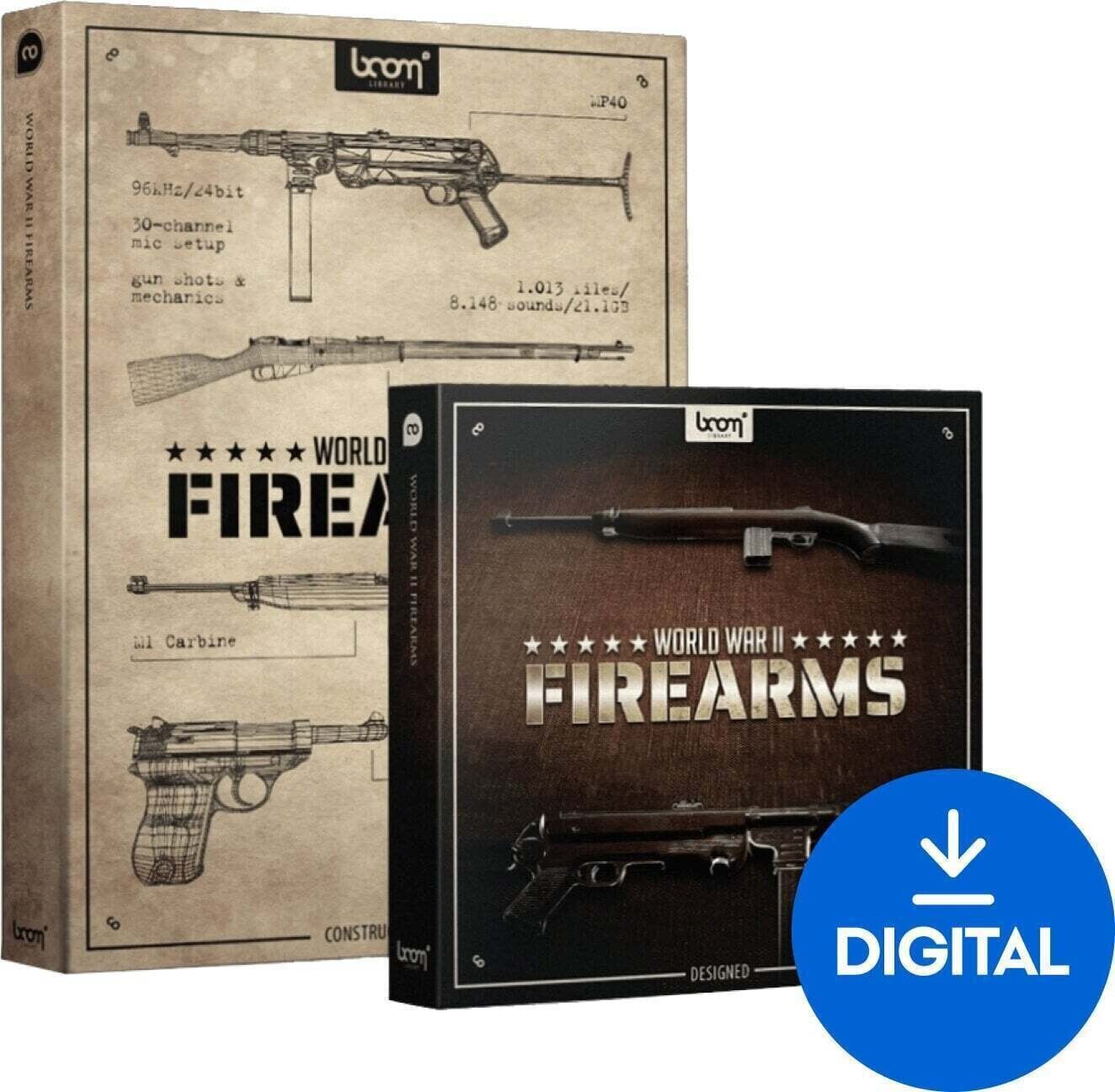 Zvočna knjiga za sampler BOOM Library World War II Firearms Bundle (Digitalni izdelek)