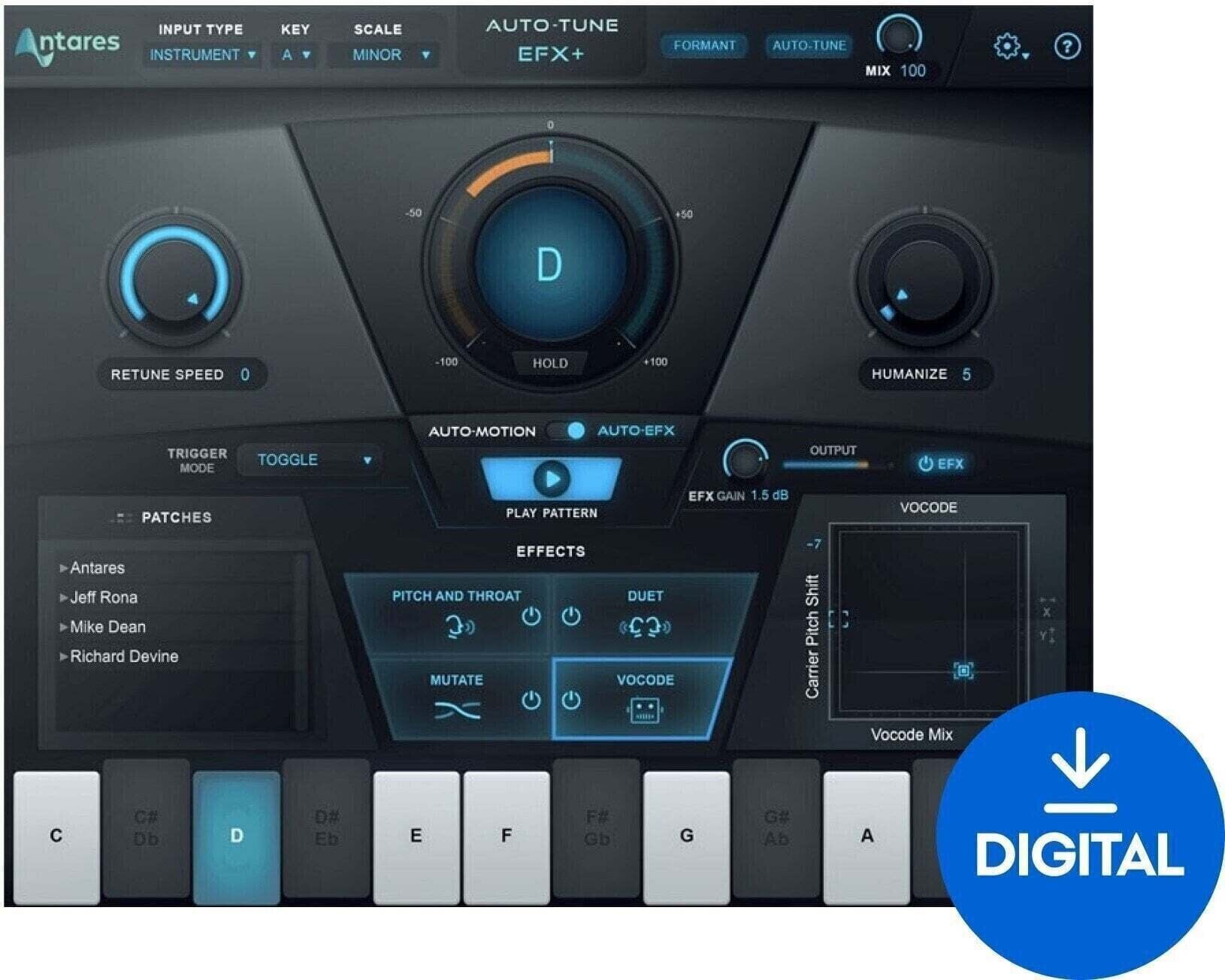 VST Instrument Antares AutoTune EFX+ 10 (Producto digital)