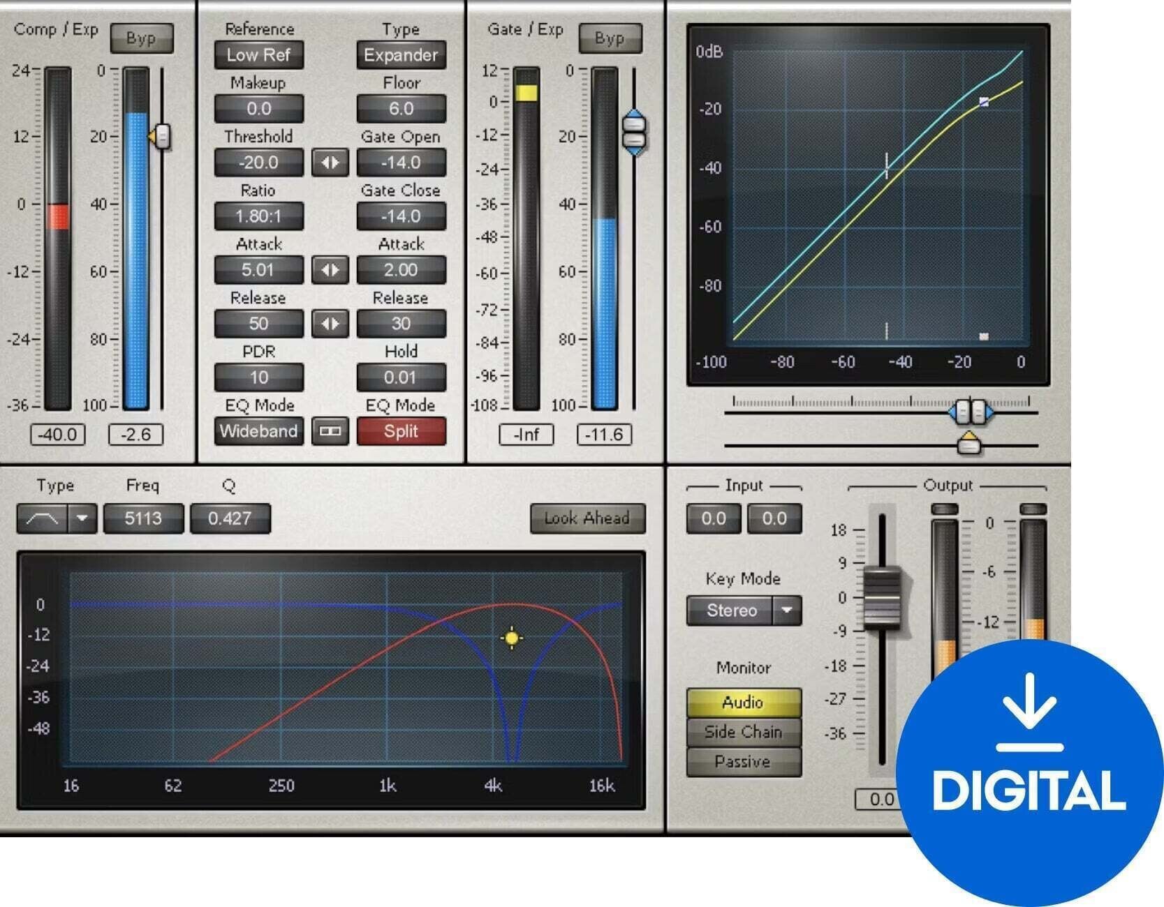 Студио софтуер Plug-In ефект Waves C1 Compressor (Дигитален продукт)