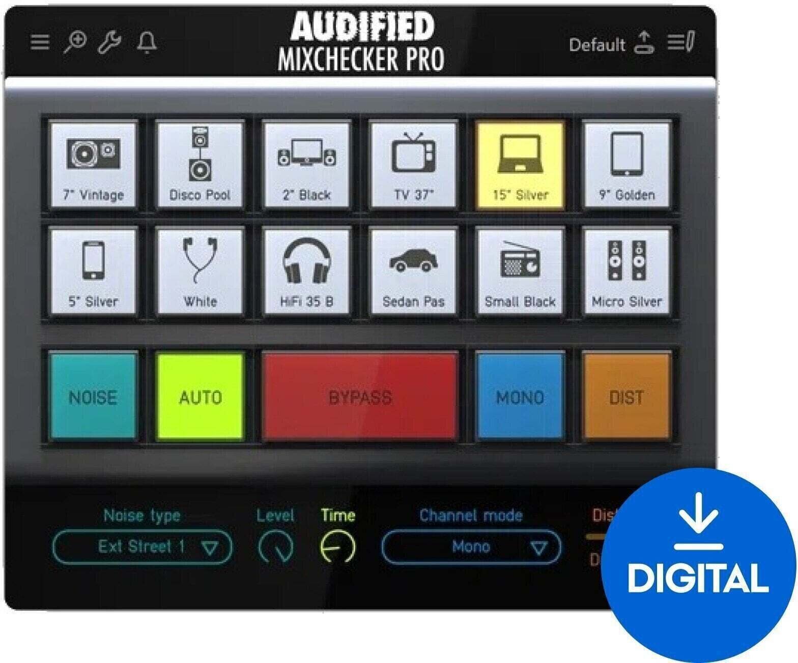 Procesador de efectos de complemento de software Audified MixChecker Pro (Producto digital)