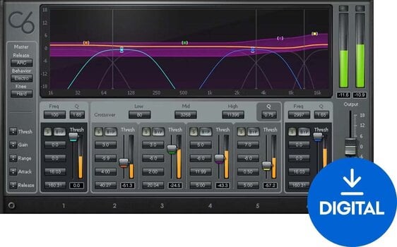 Software Plug-In FX Processor Waves C6 Multiband Compressor (Digital product) - 1