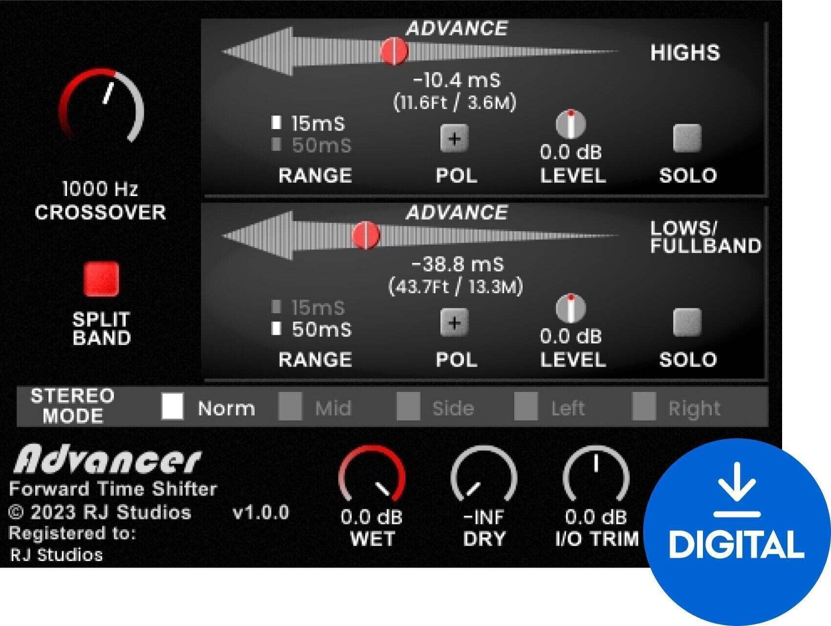 Procesador de efectos de complemento de software Raising Jake Studios Advancer (Producto digital)