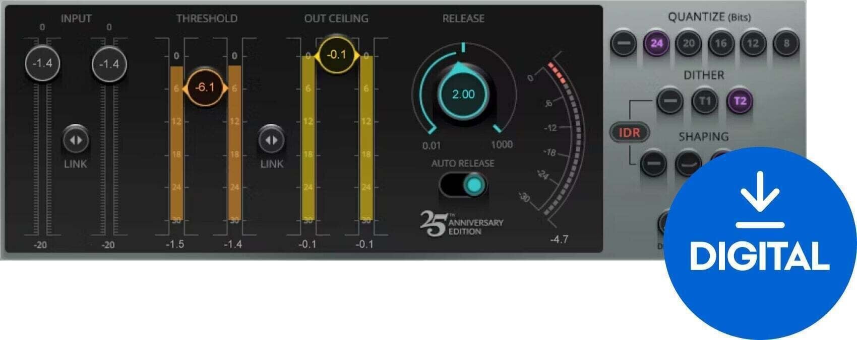 Procesador de efectos de complemento de software Waves L1 Ultramaximizer (Producto digital)