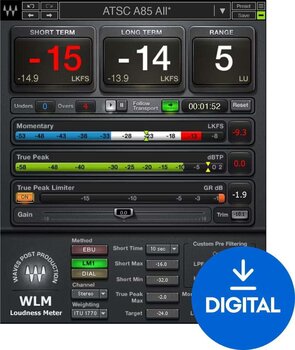 Procesador de efectos de complemento de software Waves WLM Plus Loudness Meter (Producto digital) - 1