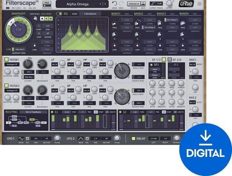 Procesador de efectos de complemento de software u-he Software u-He Filterscape (Producto digital) - 1