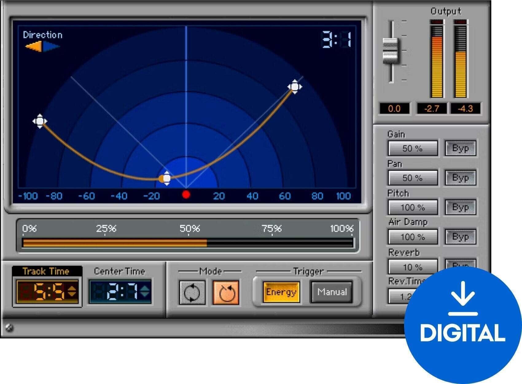 Procesador de efectos de complemento de software Waves Doppler (Producto digital)