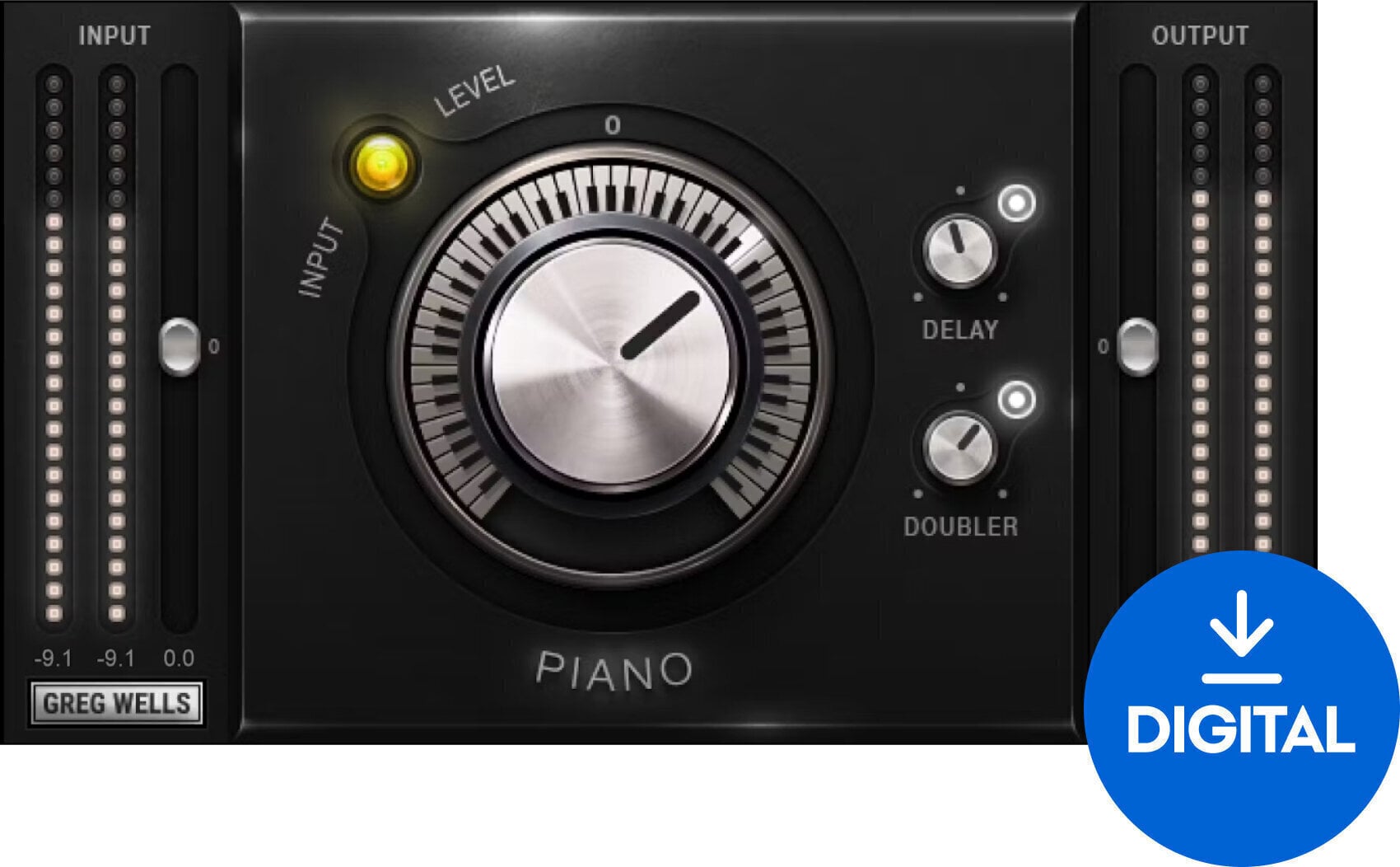 Procesador de efectos de complemento de software Waves Greg Wells PianoCentric (Producto digital)