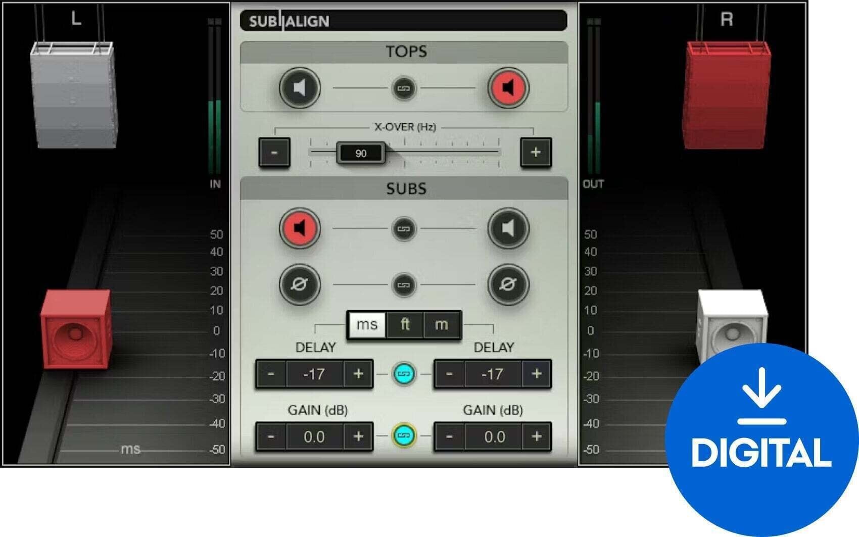 Procesador de efectos de complemento de software Waves Sub Align (Producto digital)