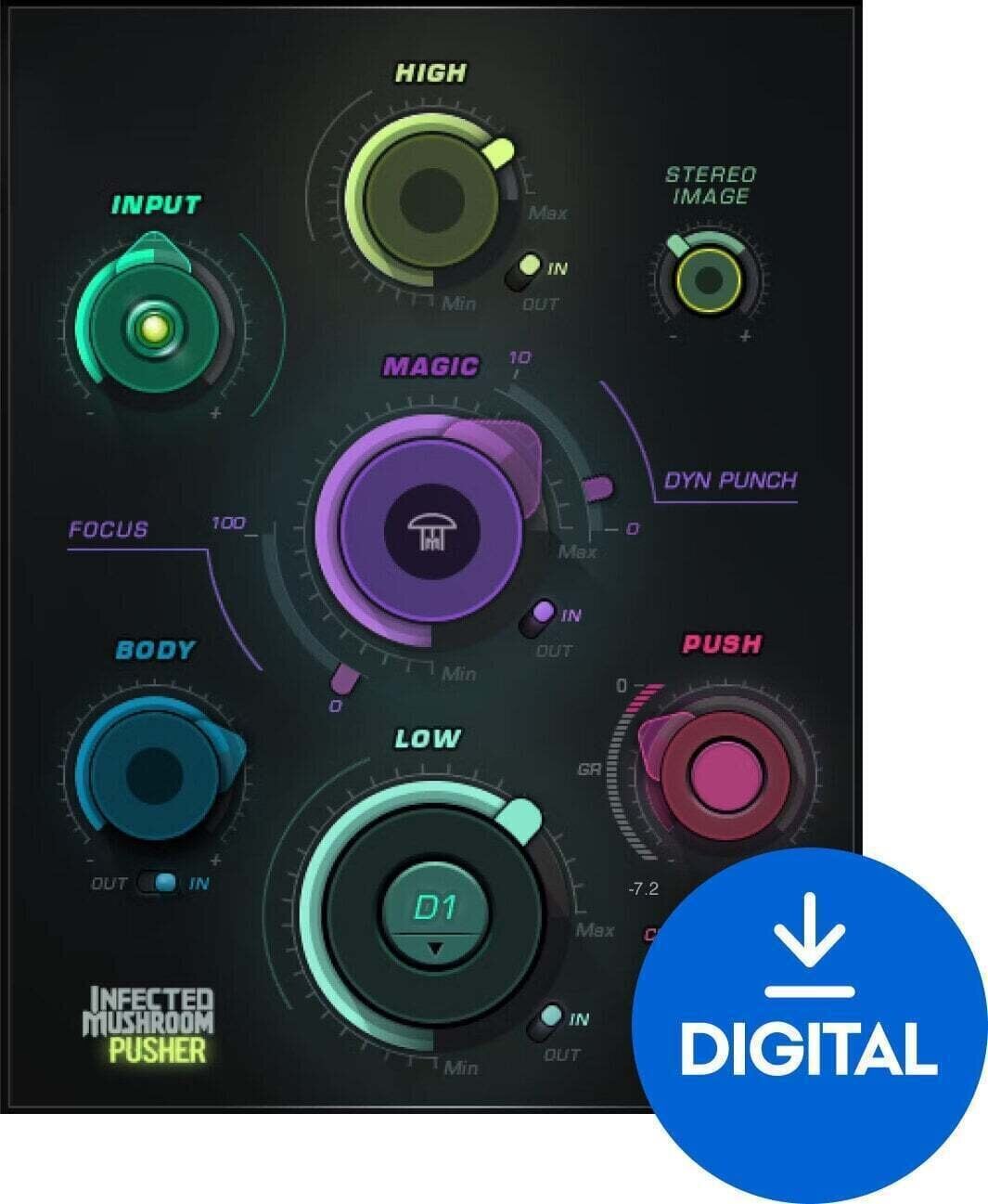 Software de mastering Waves Infected Mushroom Pusher (Producto digital)