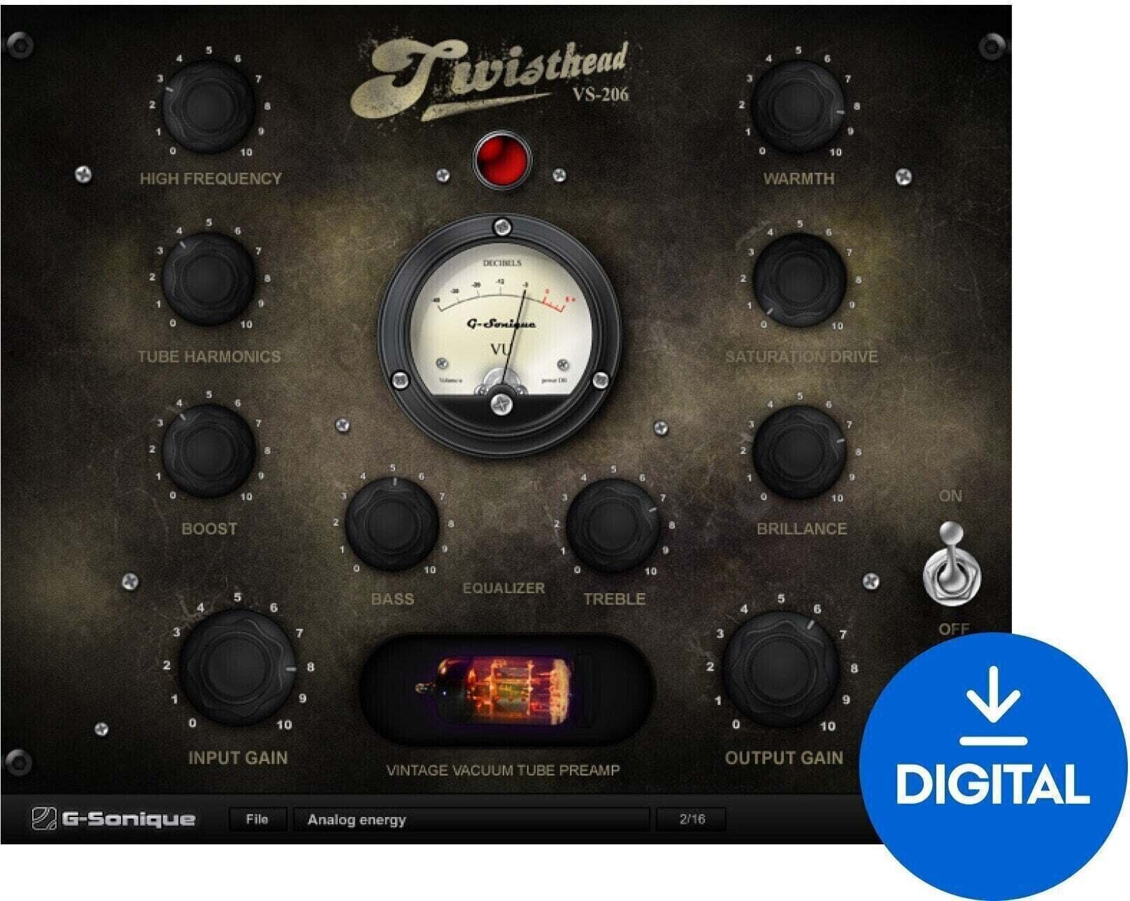 Programski plugin efekti G-Sonique Twisthead VS-206 (Digitalni proizvod)