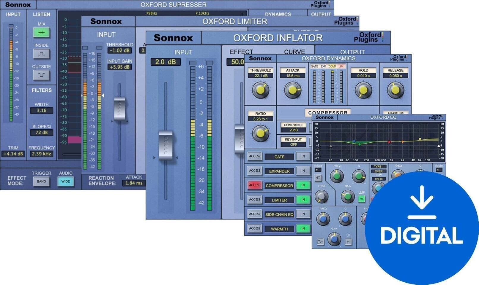 Procesador de efectos de complemento de software Sonnox Broadcast (Native) (Producto digital)