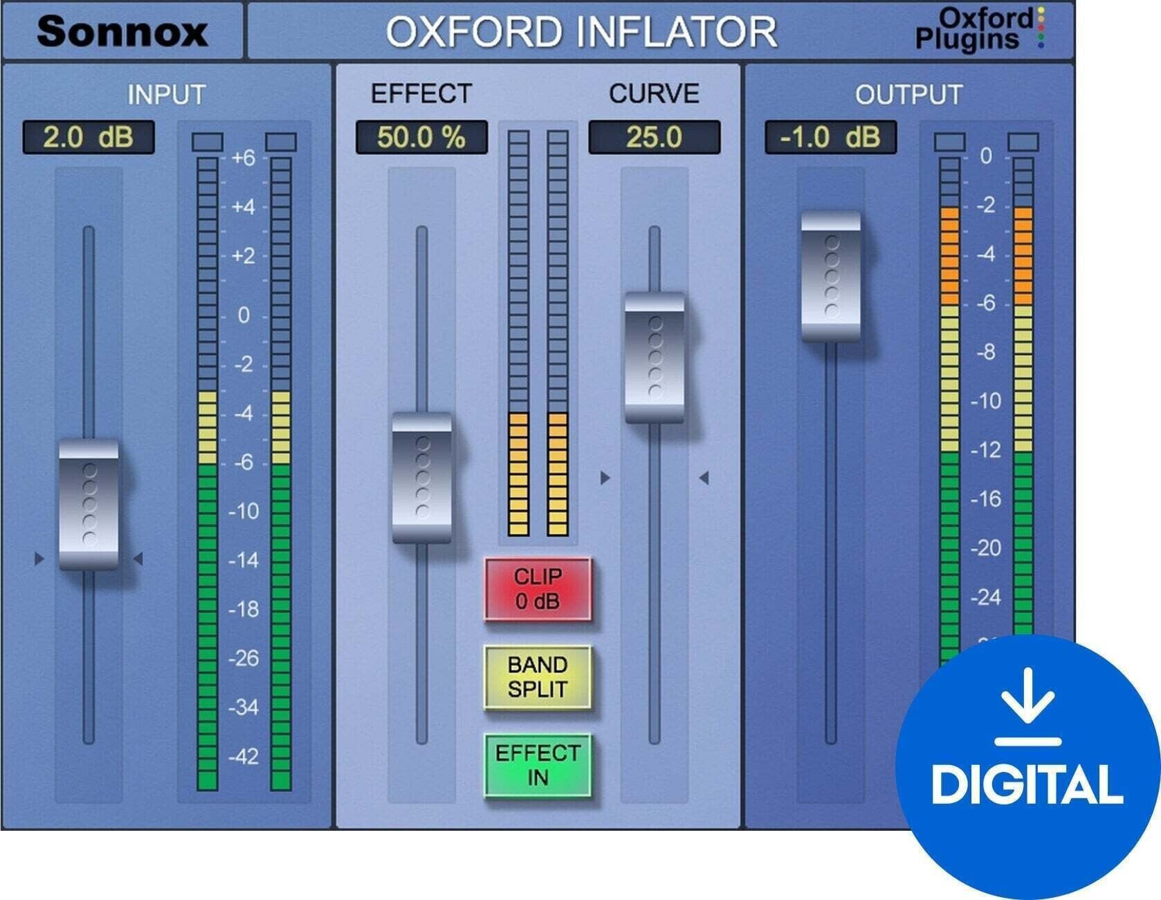 Procesador de efectos de complemento de software Sonnox Oxford Inflator (Native) (Producto digital)
