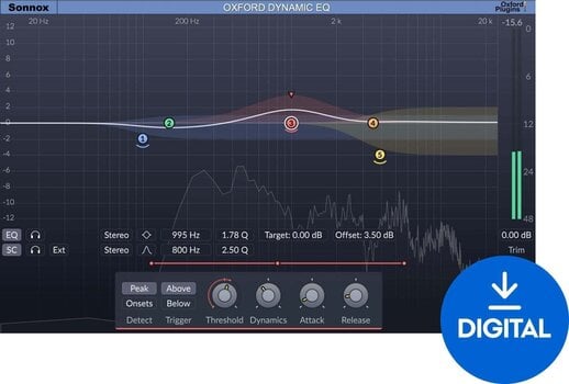 Procesador de efectos de complemento de software Sonnox Oxford Dynamic EQ (Nat) (Producto digital) - 1