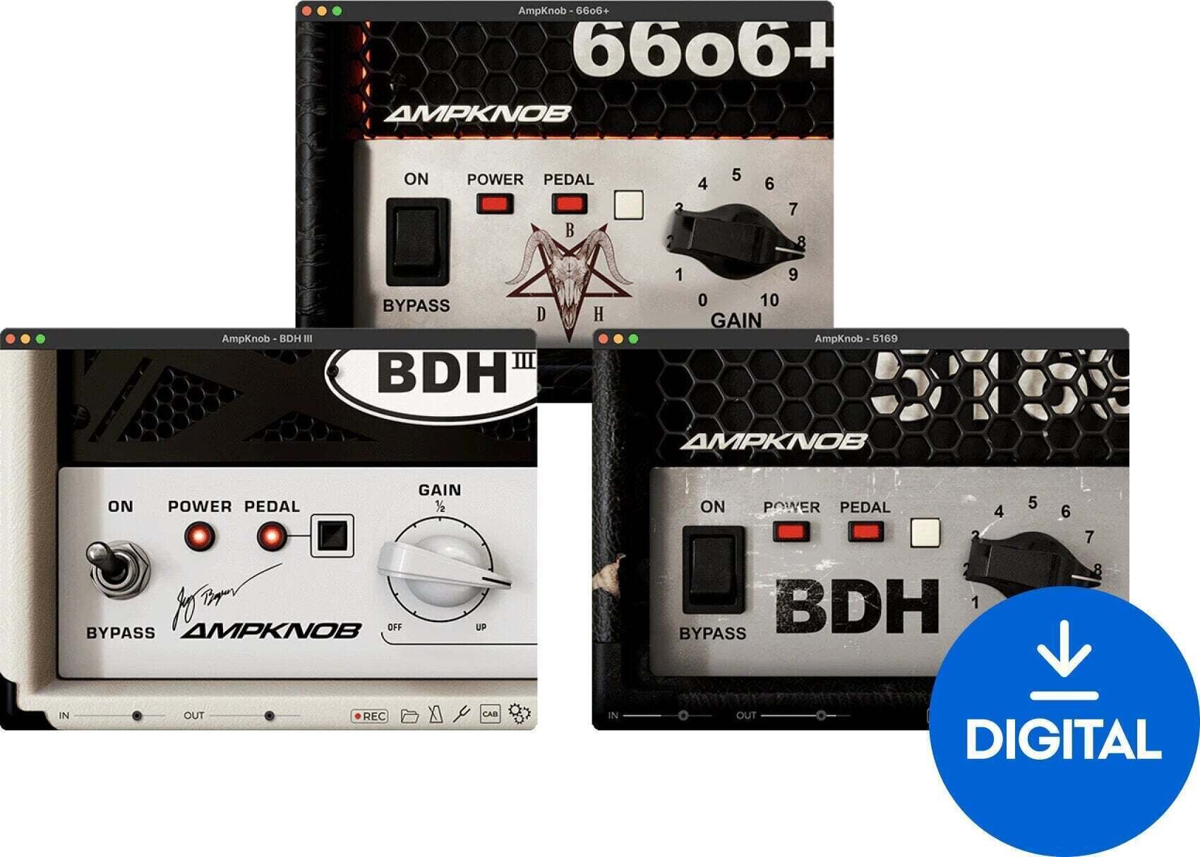 Procesador de efectos de complemento de software Bogren Digital Ampknob BDH Bundle (Producto digital)