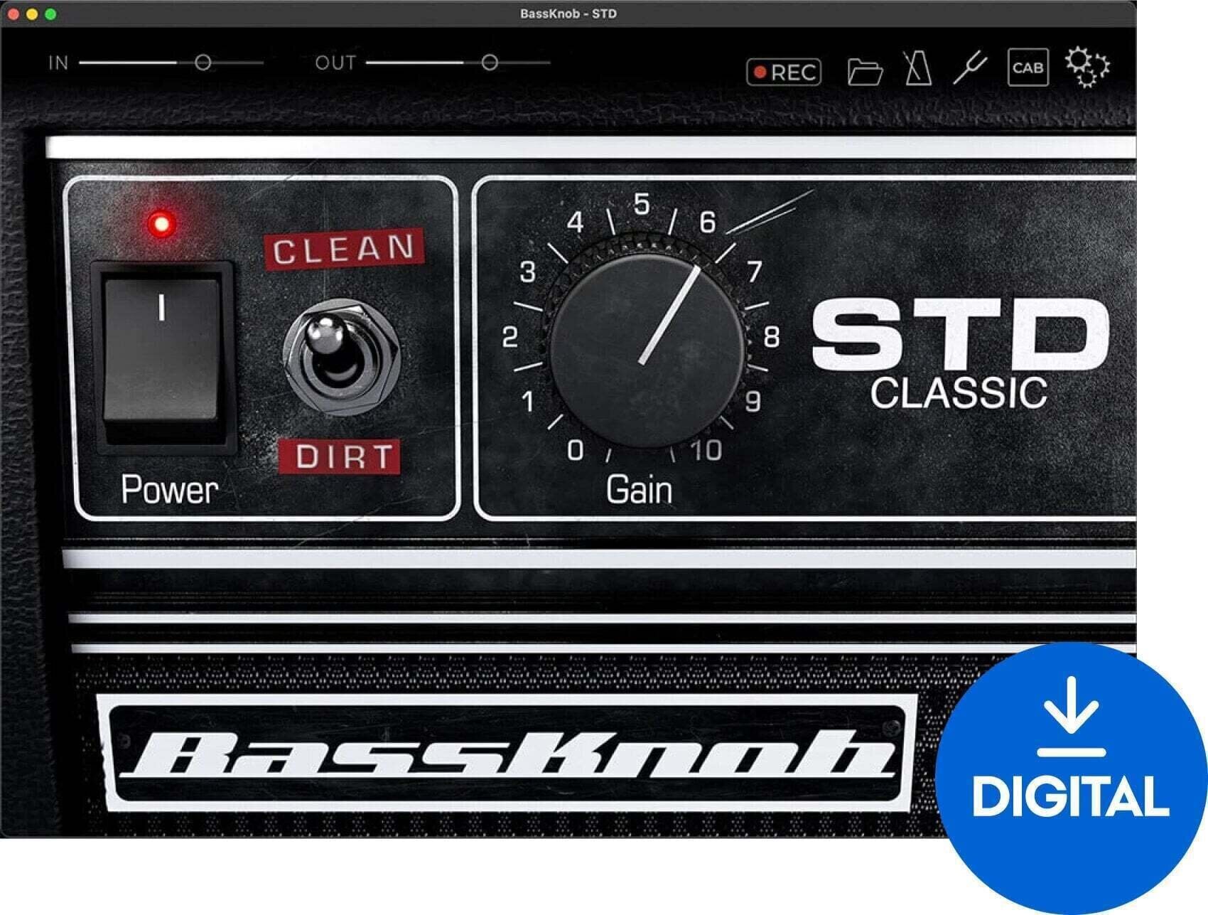Procesador de efectos de complemento de software Bogren Digital Bassknob STD (Producto digital)