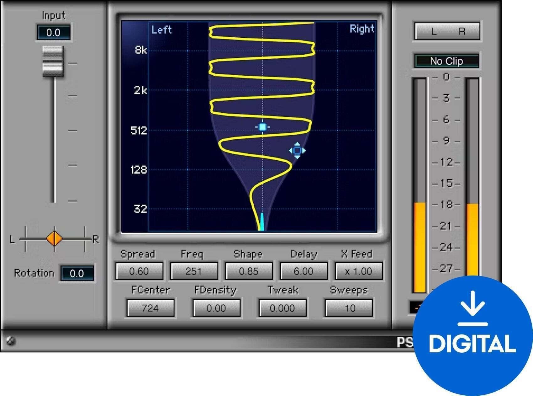 Procesador de efectos de complemento de software Waves PS22 Stereo Maker (Producto digital)