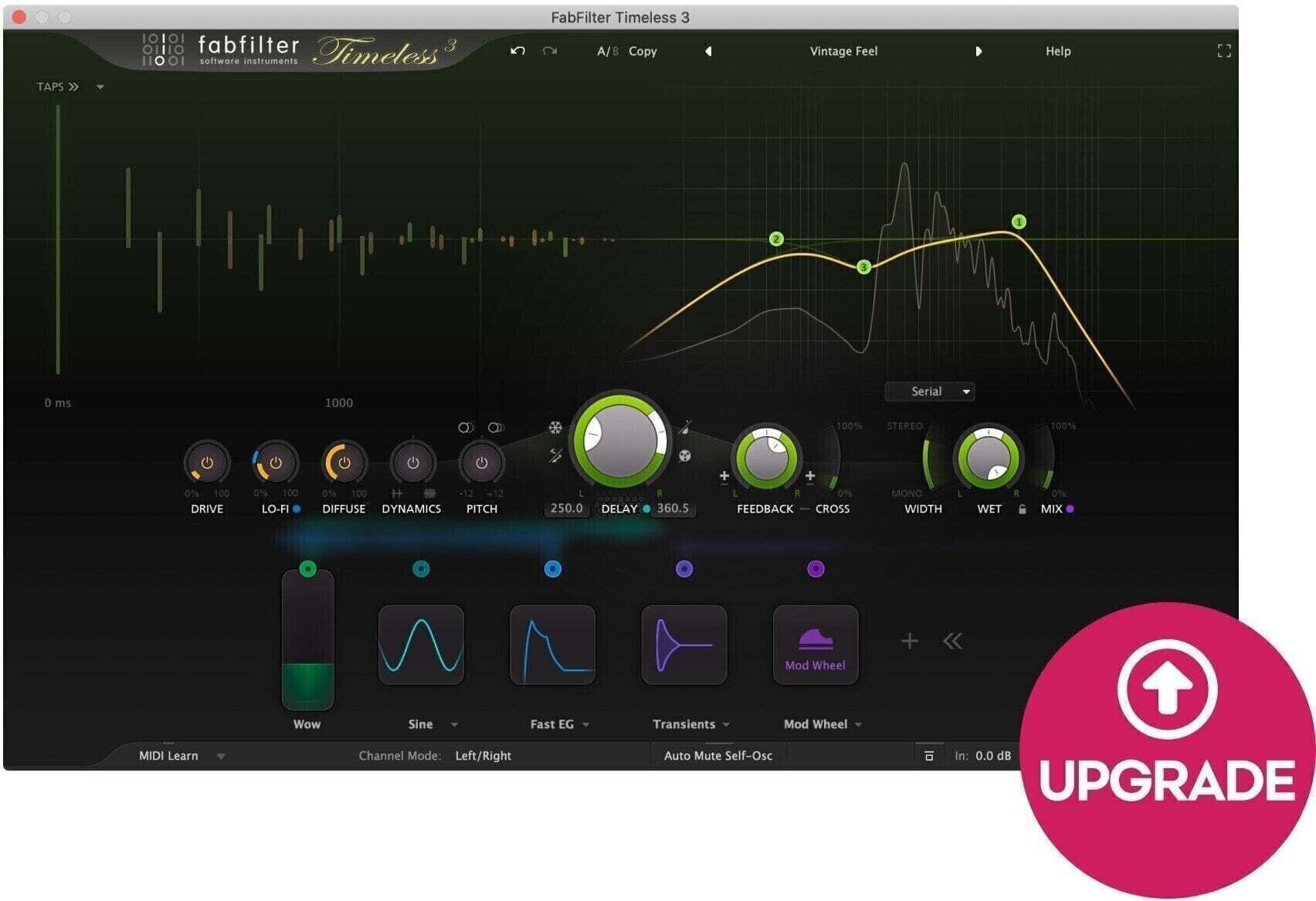 Update / Upgrade / Expansion FabFilter FabFilter Timeless 3 Upgrade (Digitalni izdelek)
