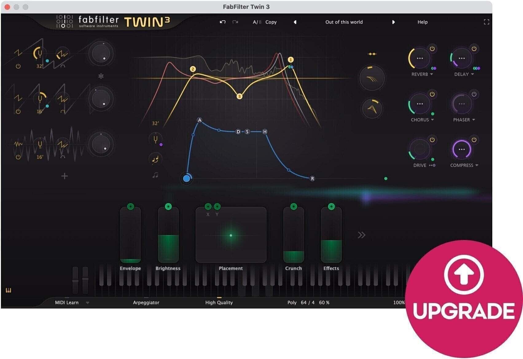 Update / Upgrade / Expansion FabFilter FabFilter Twin 3 Upgrade (Producto digital)