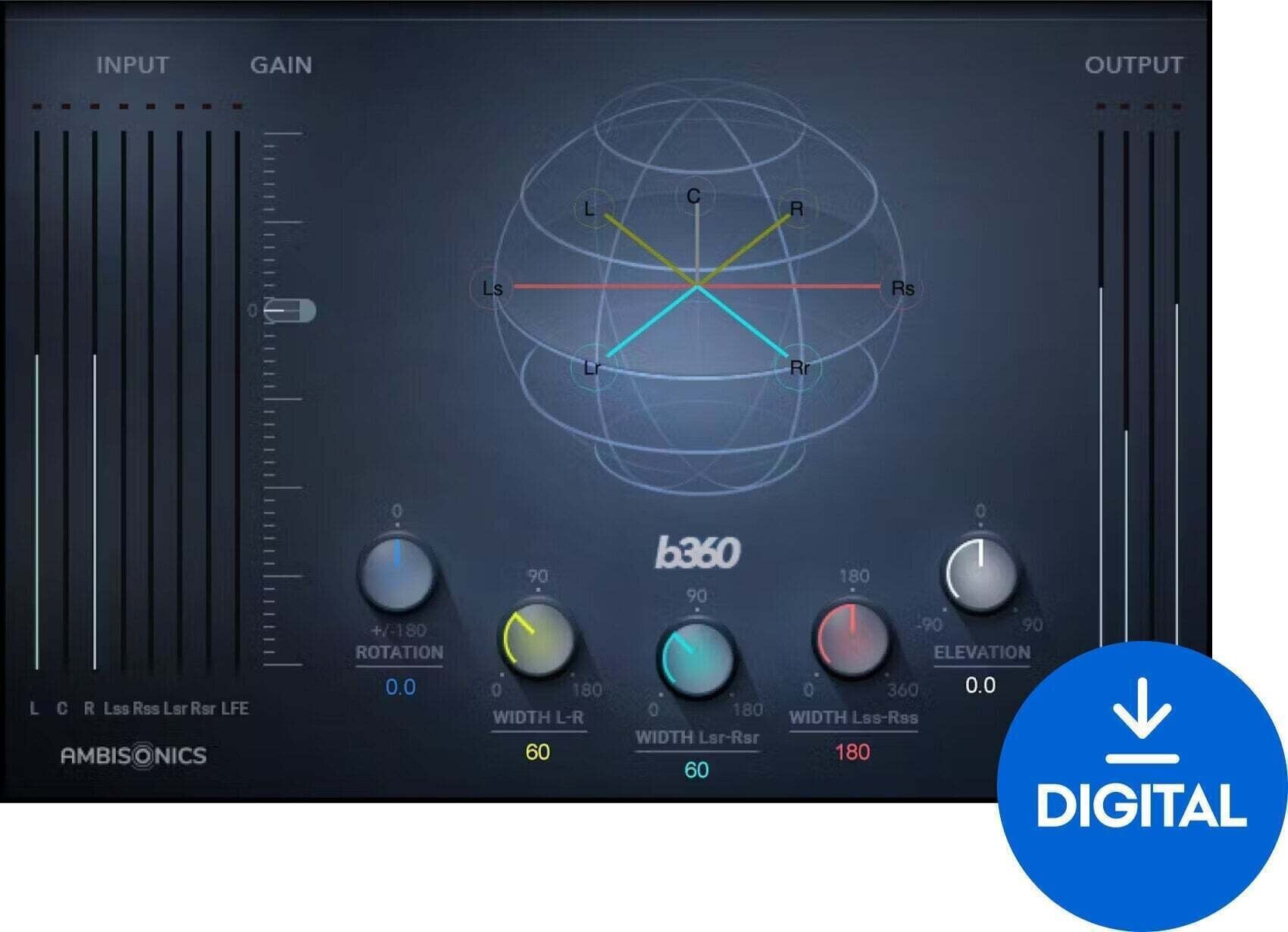 Software Plug-In FX Processor Waves B360 Ambisonics Encoder (Digital product)