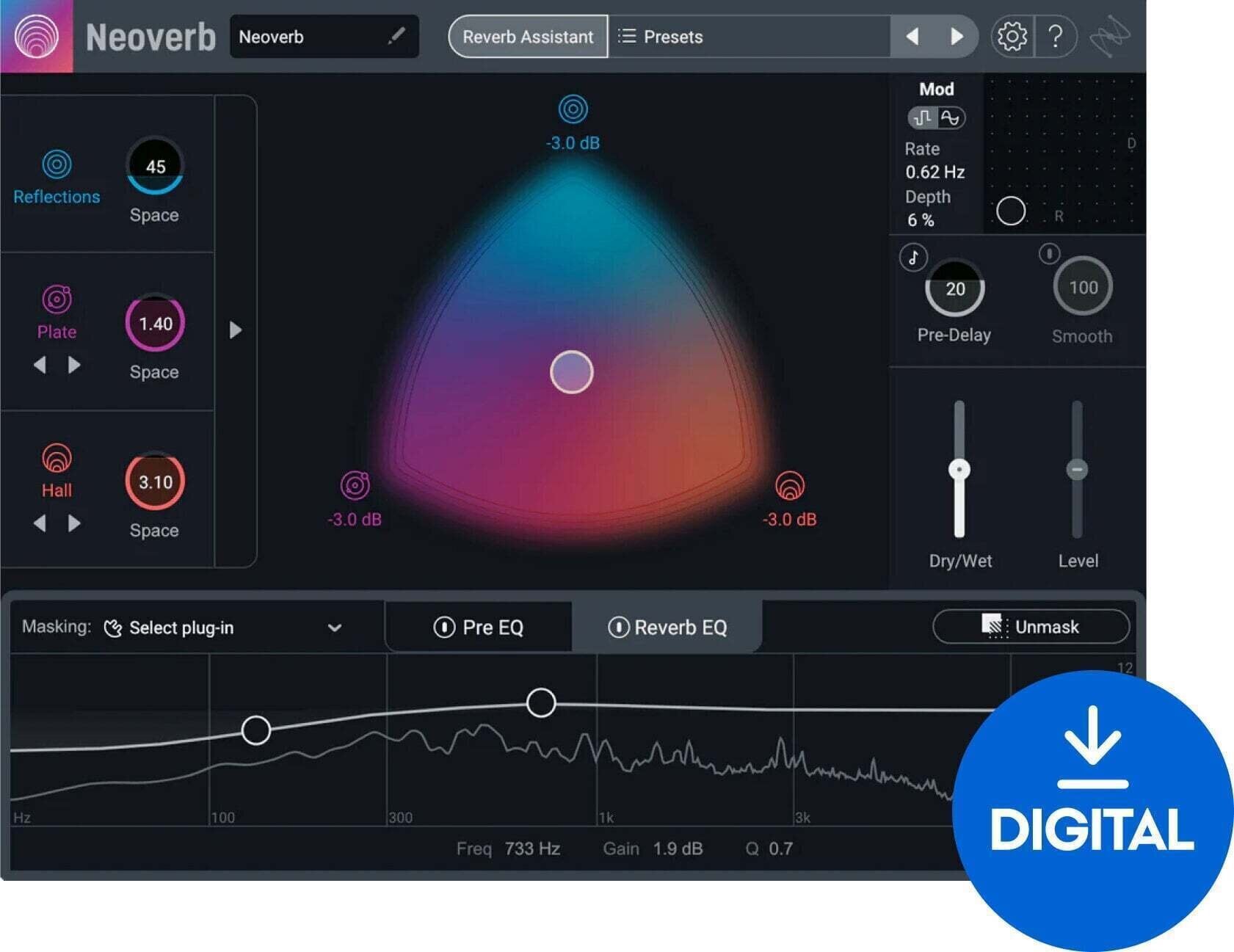 Plug-Ins Software e Processori Effetti iZotope Neoverb (Prodotto digitale)