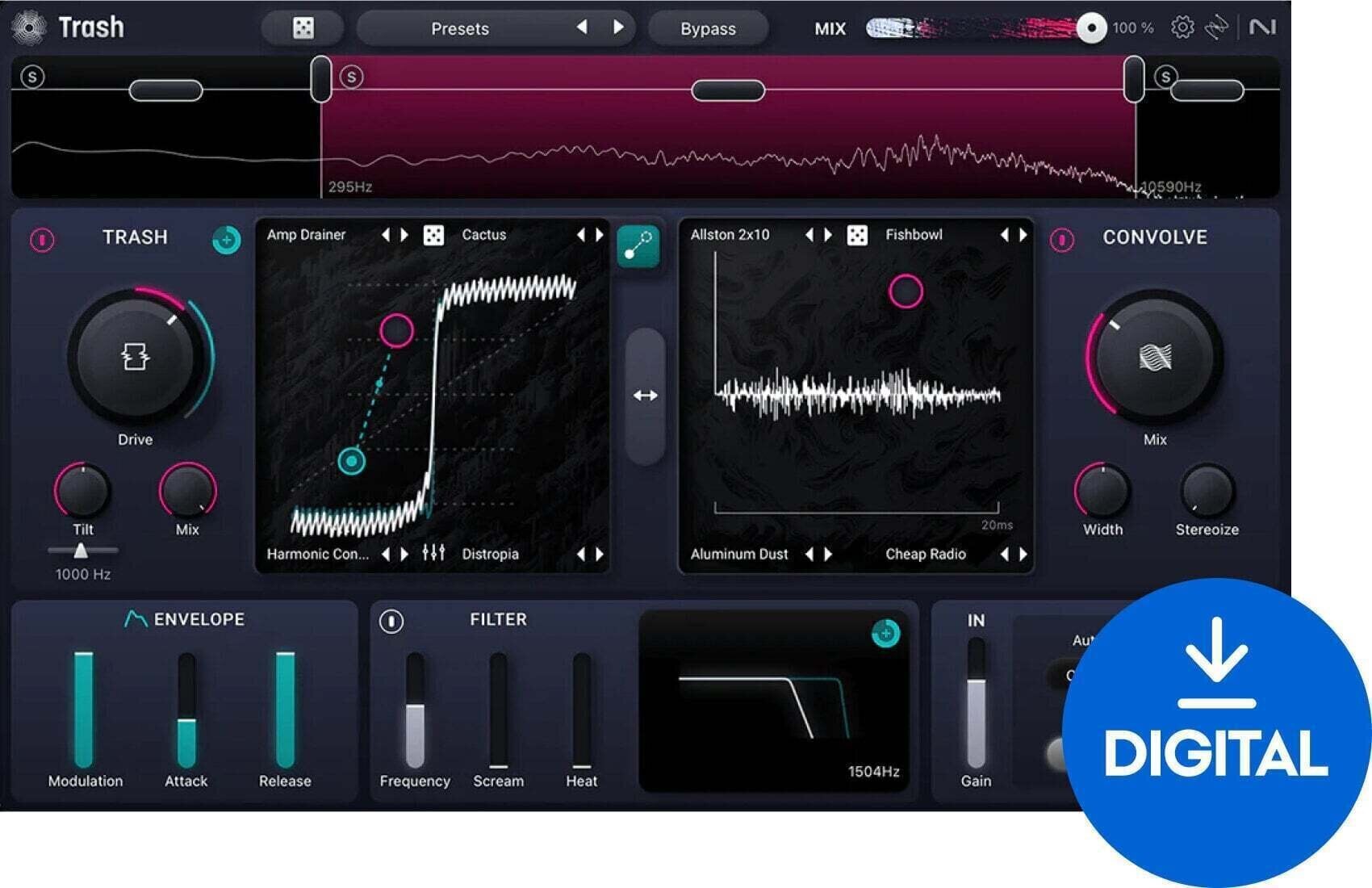 Oprogramowanie studyjne Plug-In efekt iZotope Trash (Produkt cyfrowy)