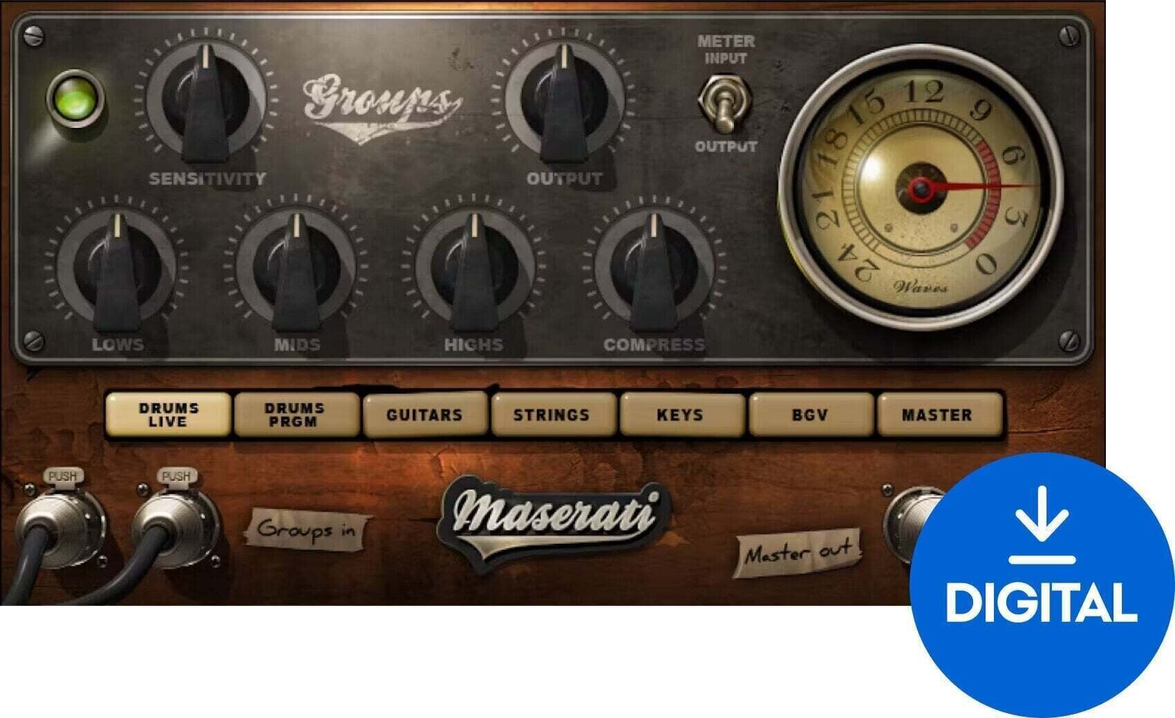 Oprogramowanie studyjne Plug-In efekt Waves Maserati GRP (Produkt cyfrowy)