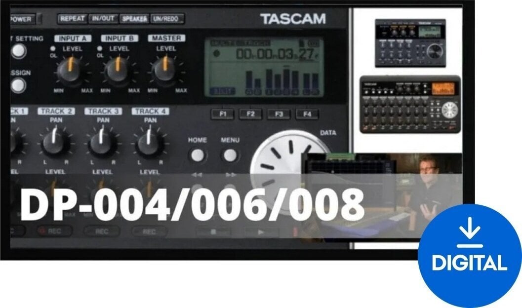 Učna programska oprema ProAudioEXP Tascam DP-004/006/008 Video Training Course (Digitalni izdelek)