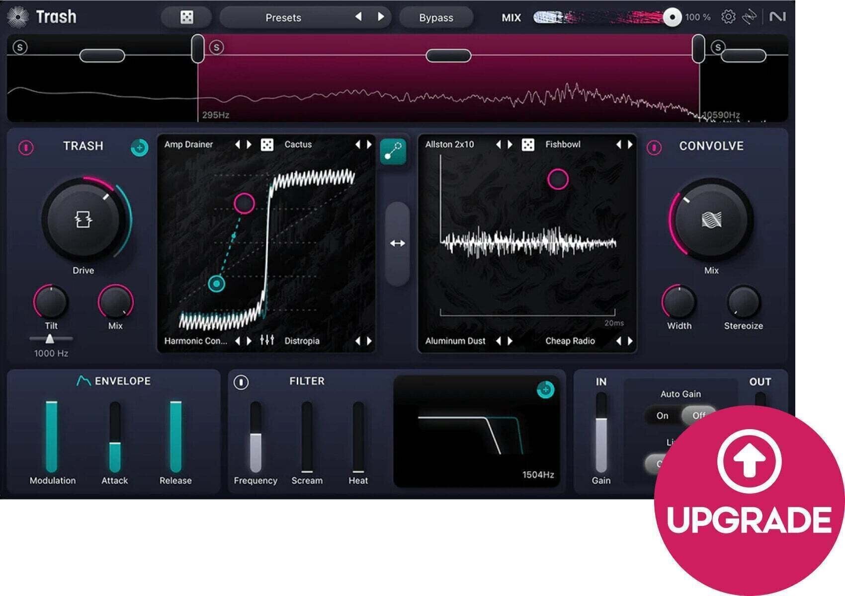 Update / Upgrade / Expansion iZotope Trash: Update from any previous version of Trash (Digital product)