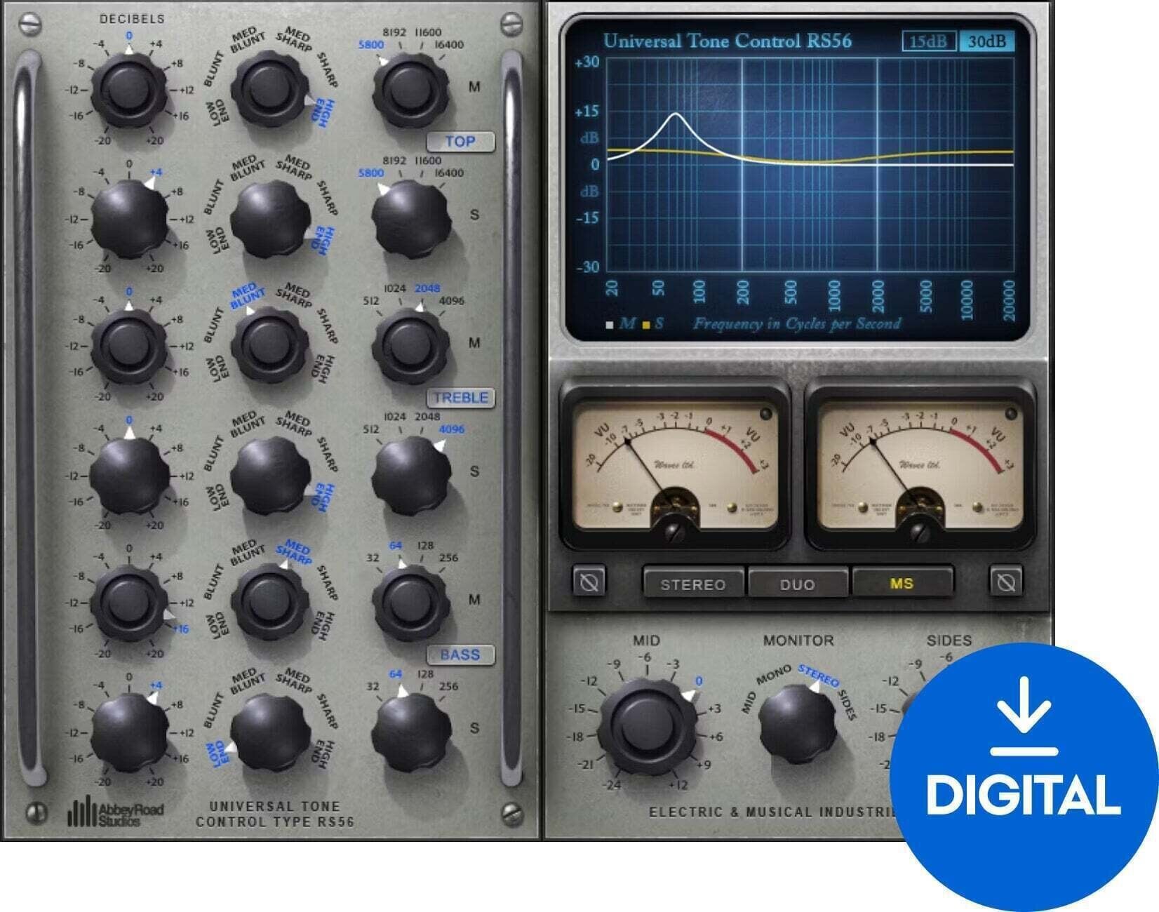 Software Plug-In FX Processor Waves Abbey Road RS56 Passive EQ (Digital product)