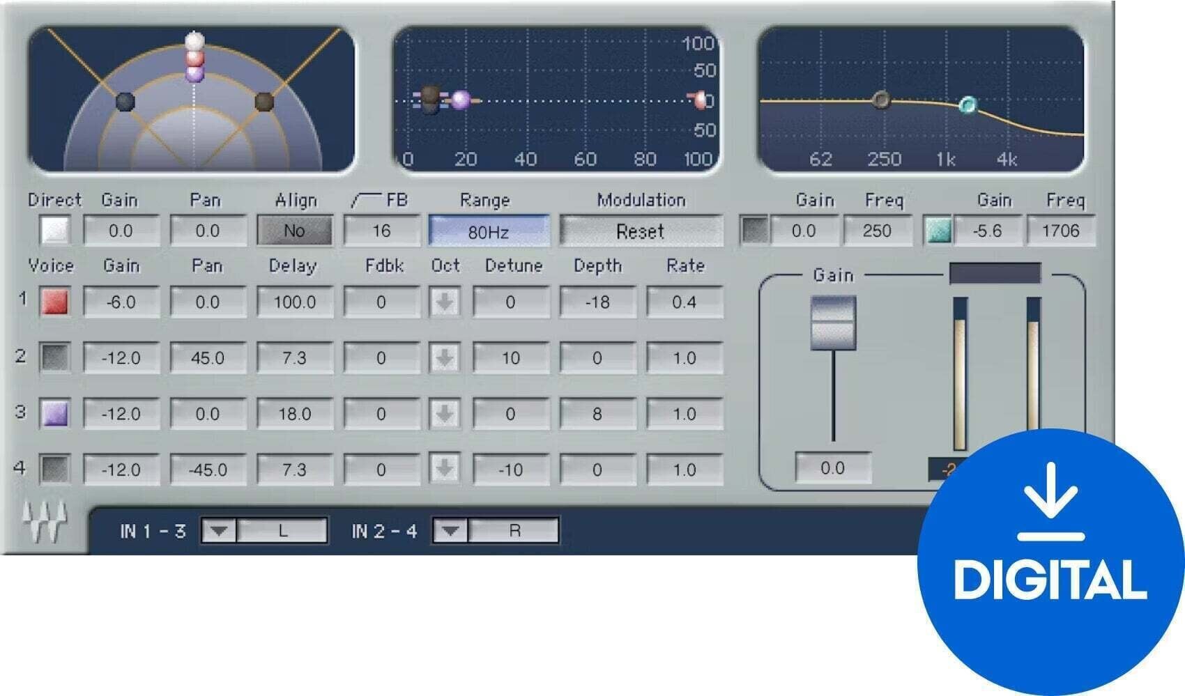 Studiový softwarový Plug-In efekt Waves Doubler (Digitální produkt)
