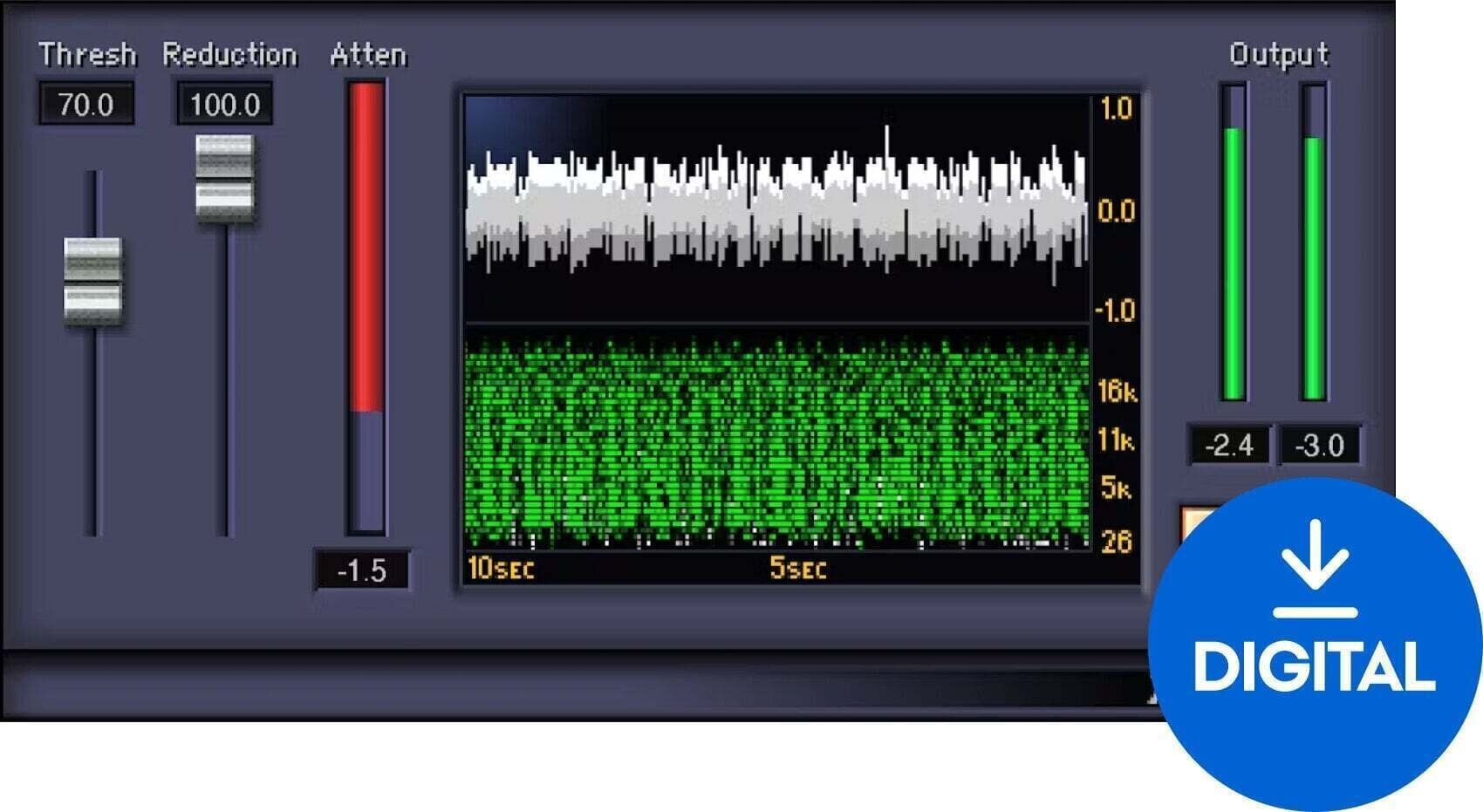 Procesador de efectos de complemento de software Waves X-Crackle (Producto digital)